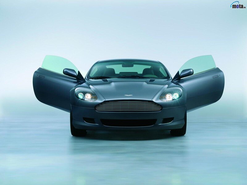 Aston Martin with open doors