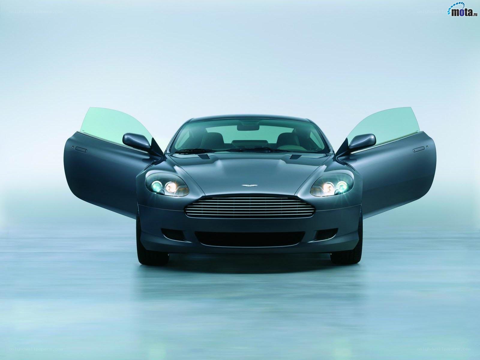 Aston Martin with open doors