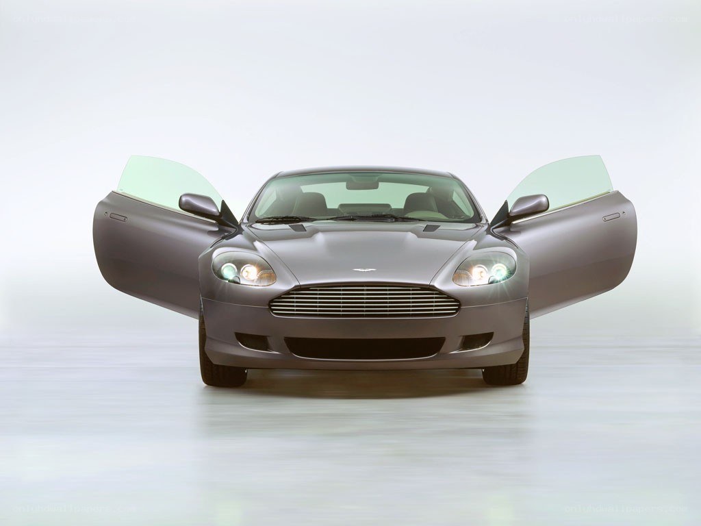 Aston Martin with open doors