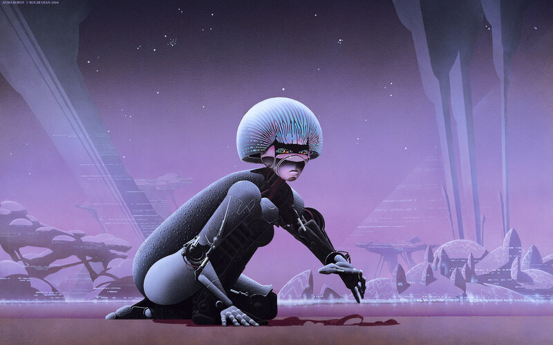 Astra Robot in a futuristic landscape