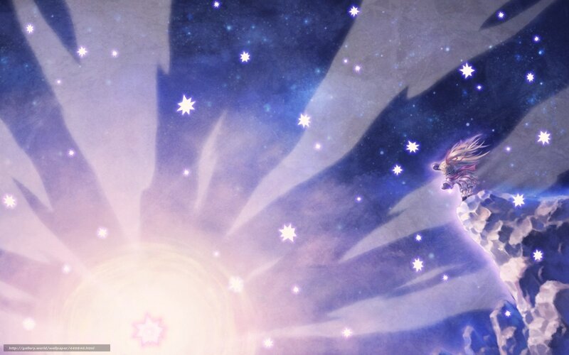 astral figure on a cliff