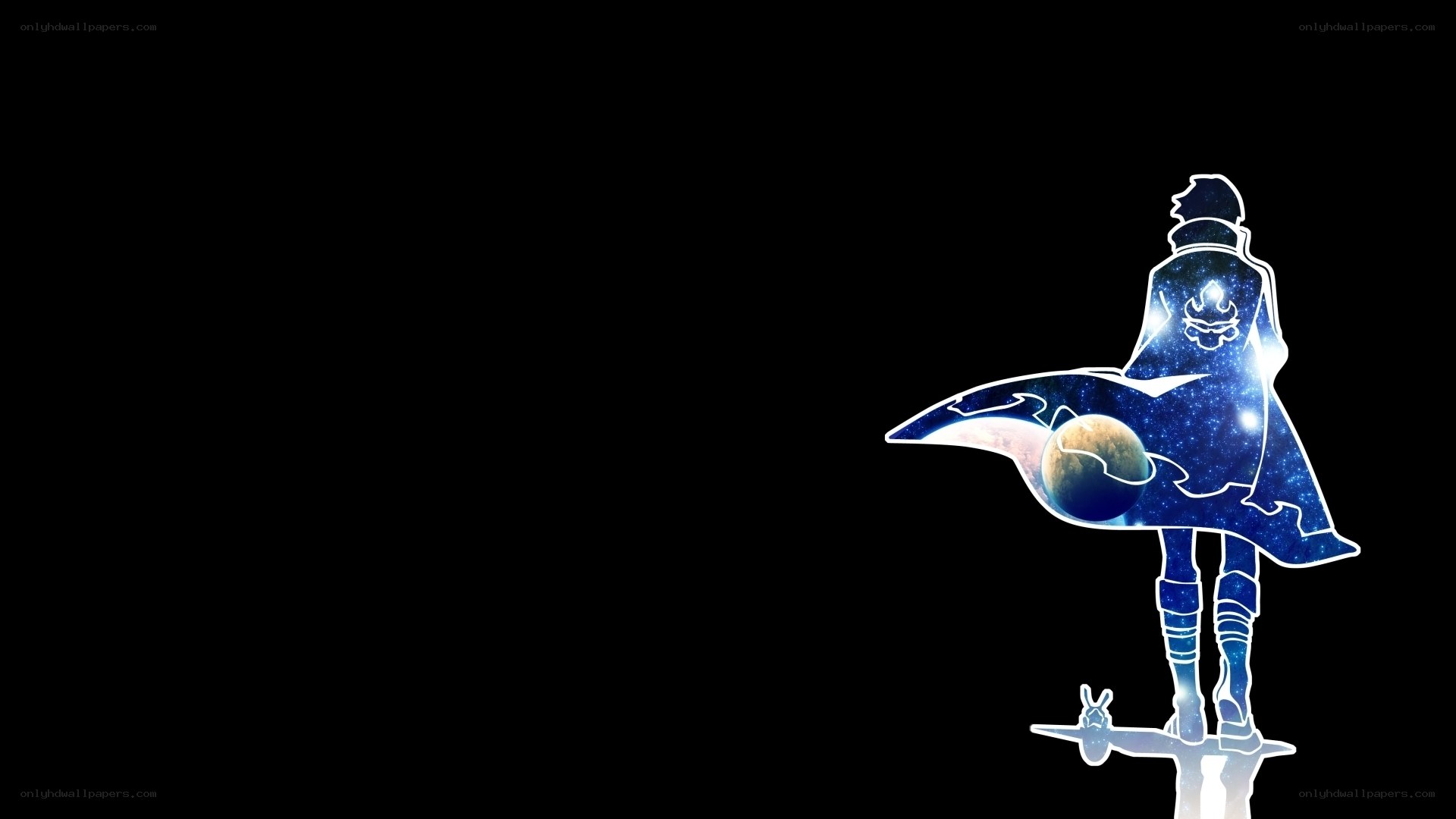 astral figure with planet