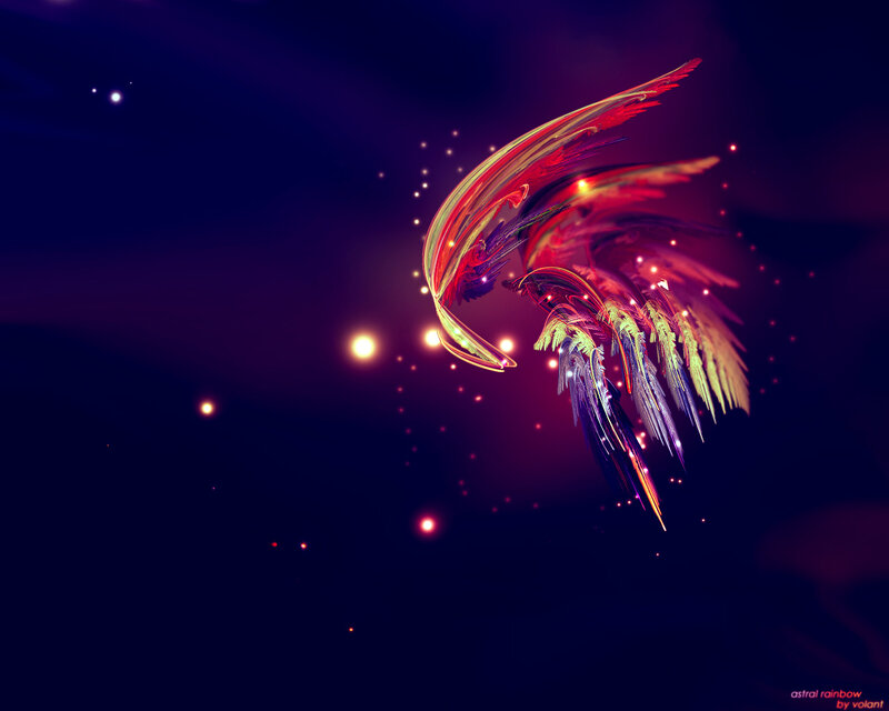 Astral rainbow wings