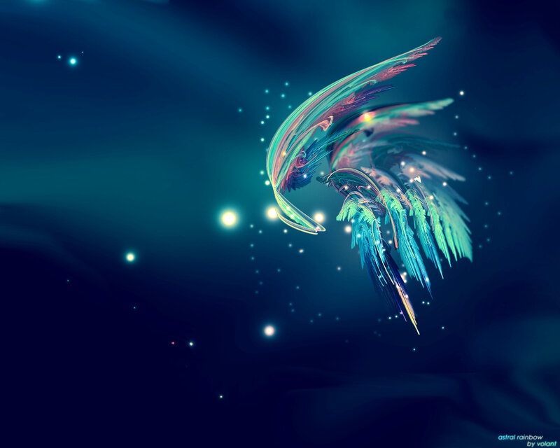 Astral rainbow wings
