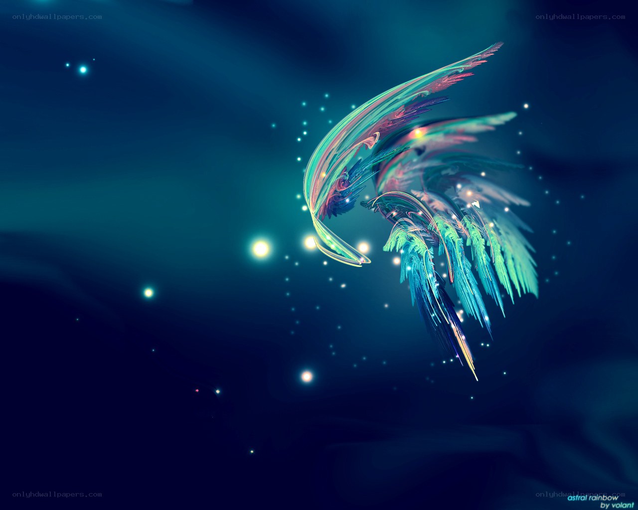 Astral rainbow wings