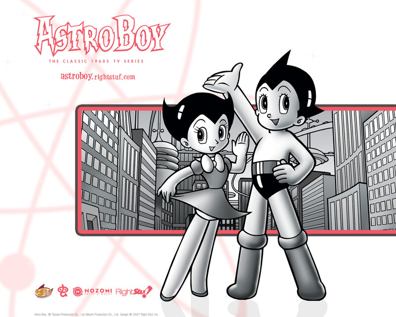 Astro Boy and a Robot Girl