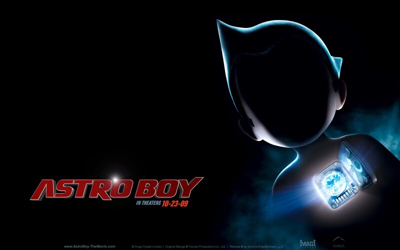Astro Boy Character — Black, Dramatic