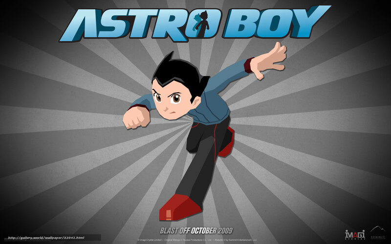 Astro Boy Character — Gray