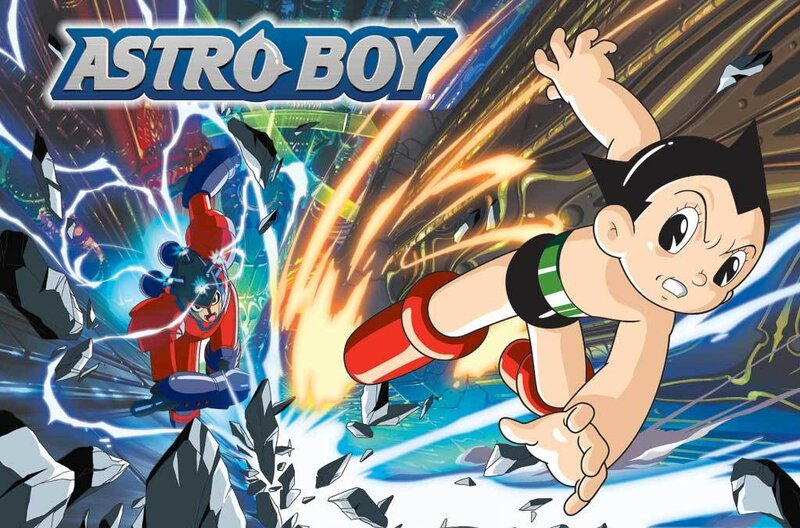 Astro Boy in Action — Blue, Dramatic