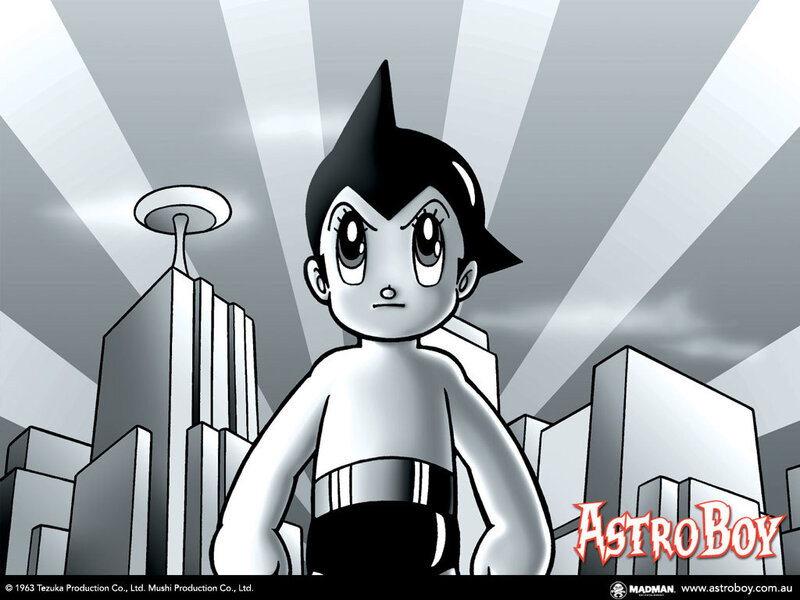 Astro Boy in the city