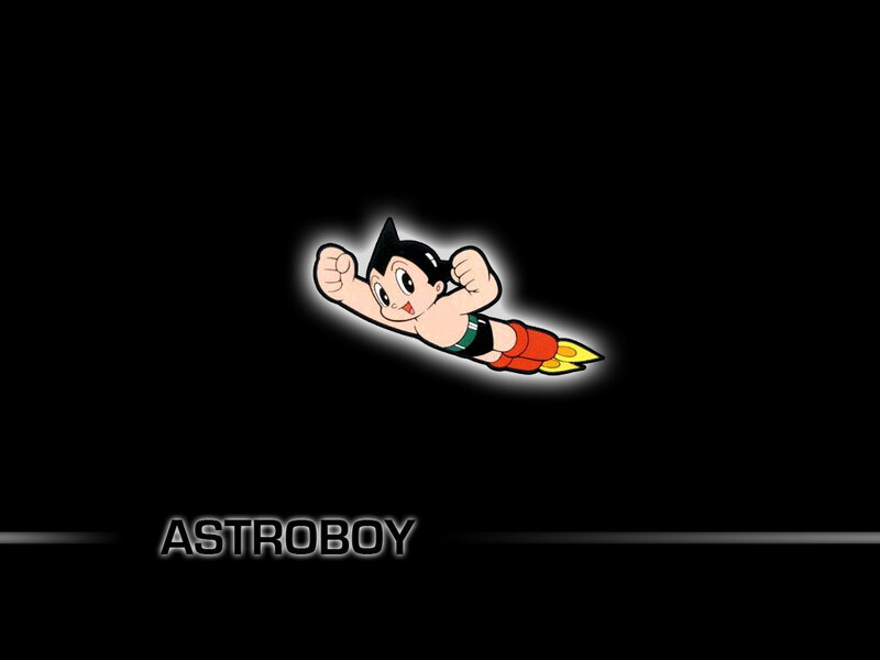 Astroboy flying through space
