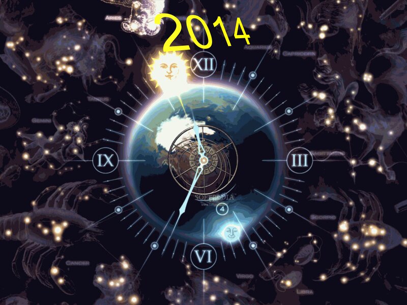 Astrological Clock with Earth