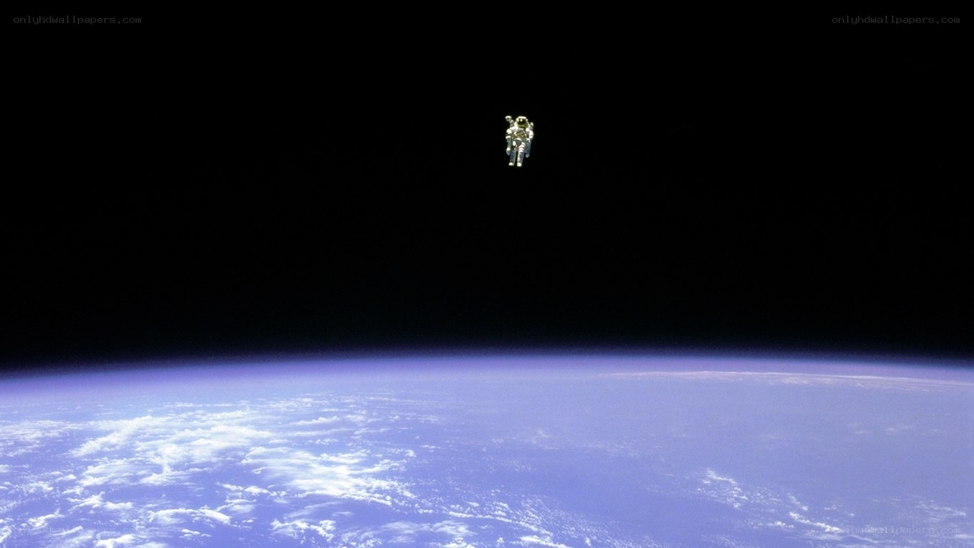 Astronaut above Earth