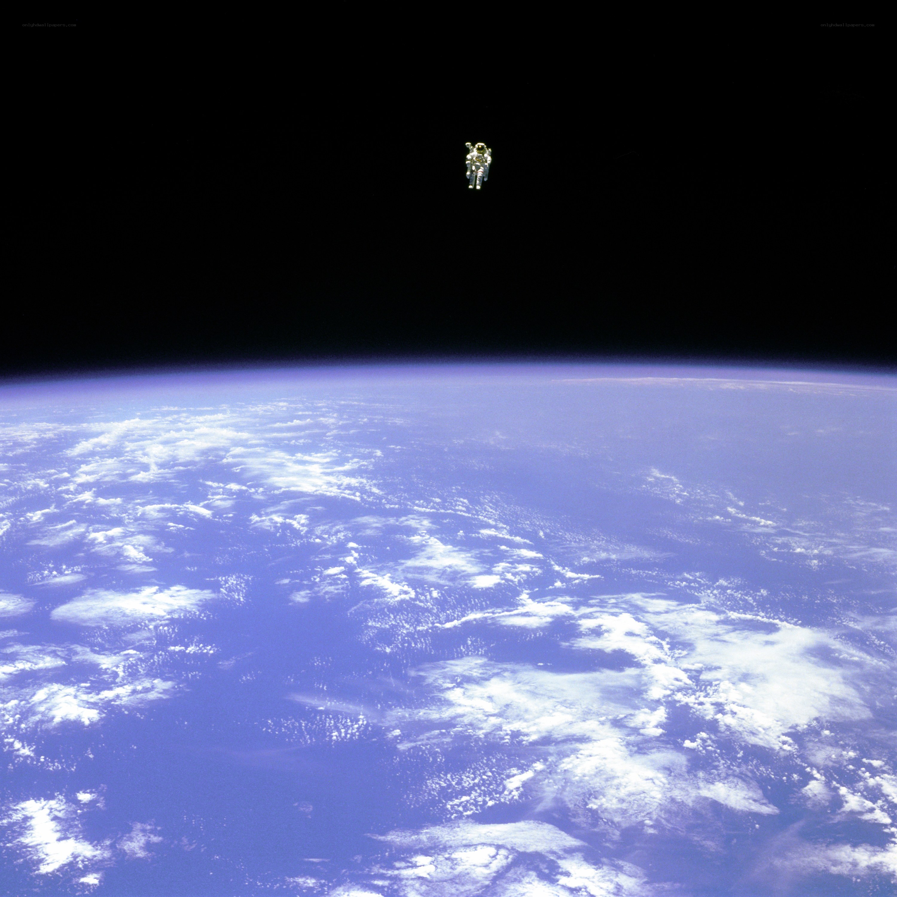 Astronaut above Earth