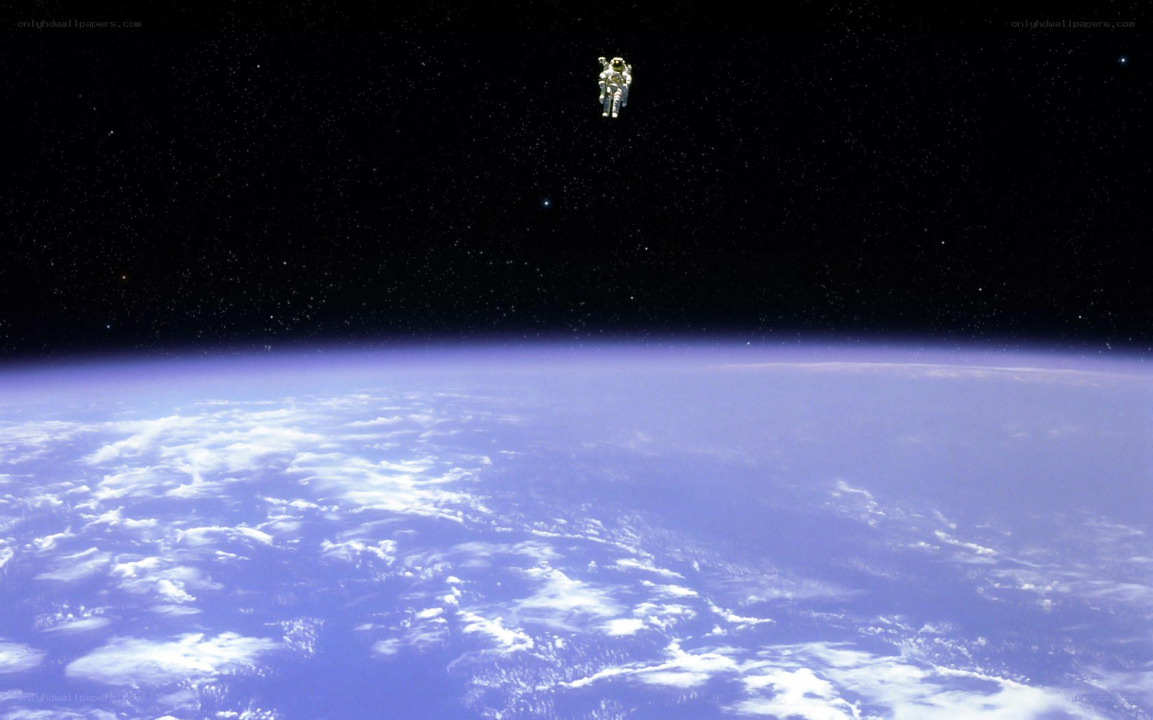 Astronaut above Earth