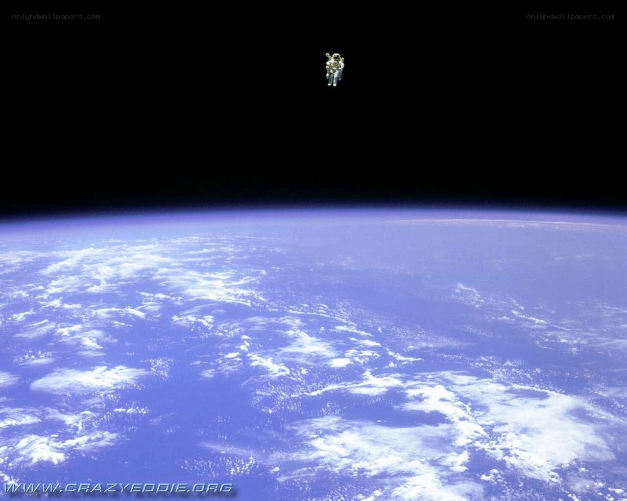 Astronaut above Earth