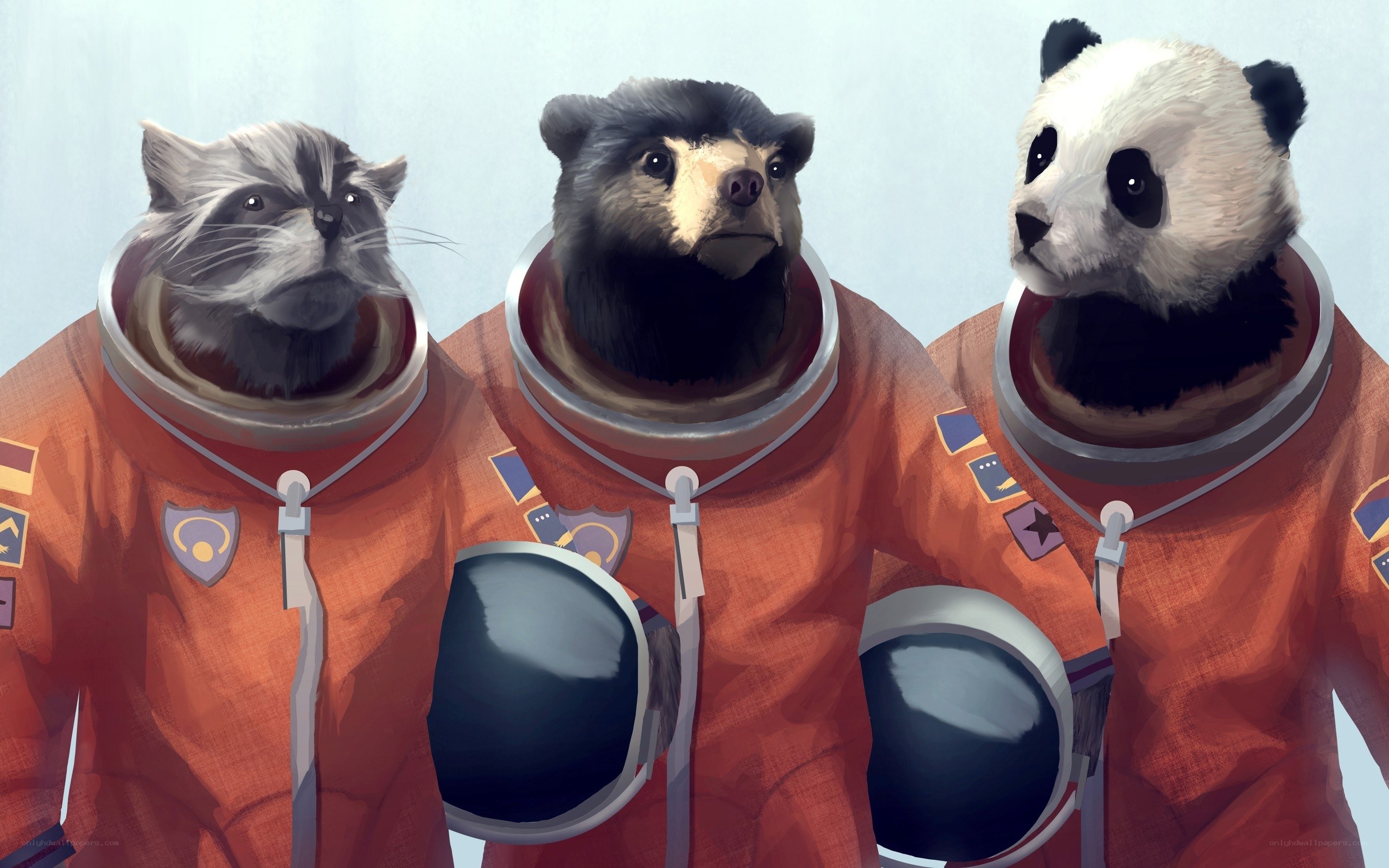 astronaut animals in space suits