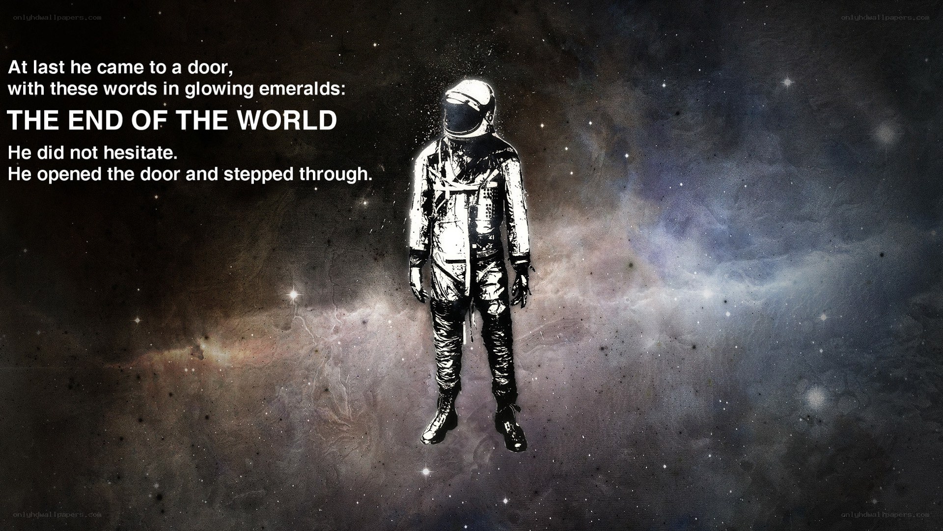 astronaut at world's end