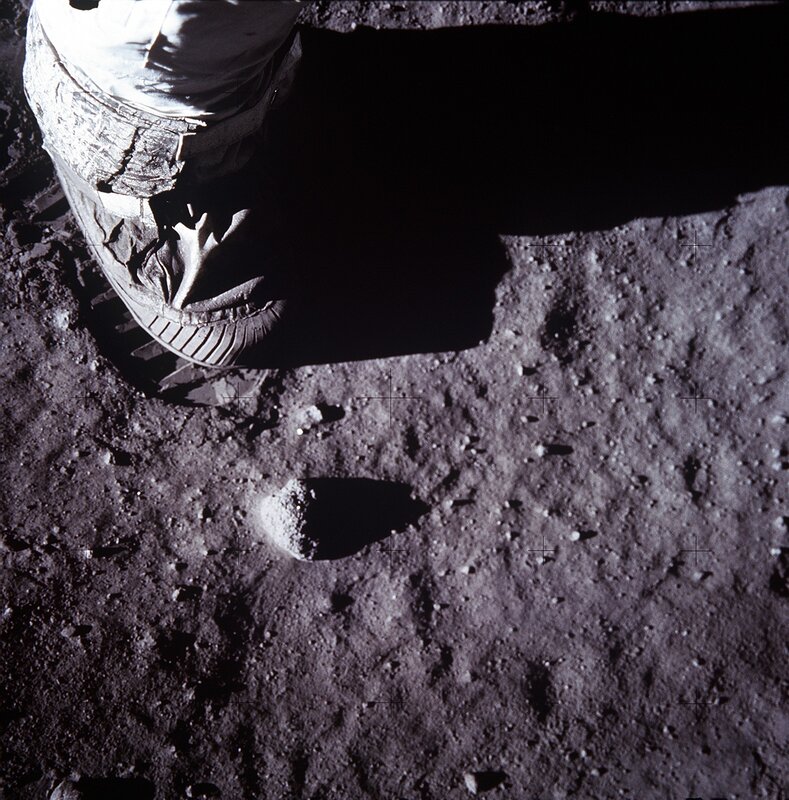 Astronaut Boot on Moon