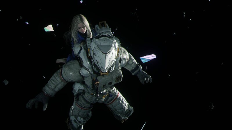 Astronaut Carrying Girl