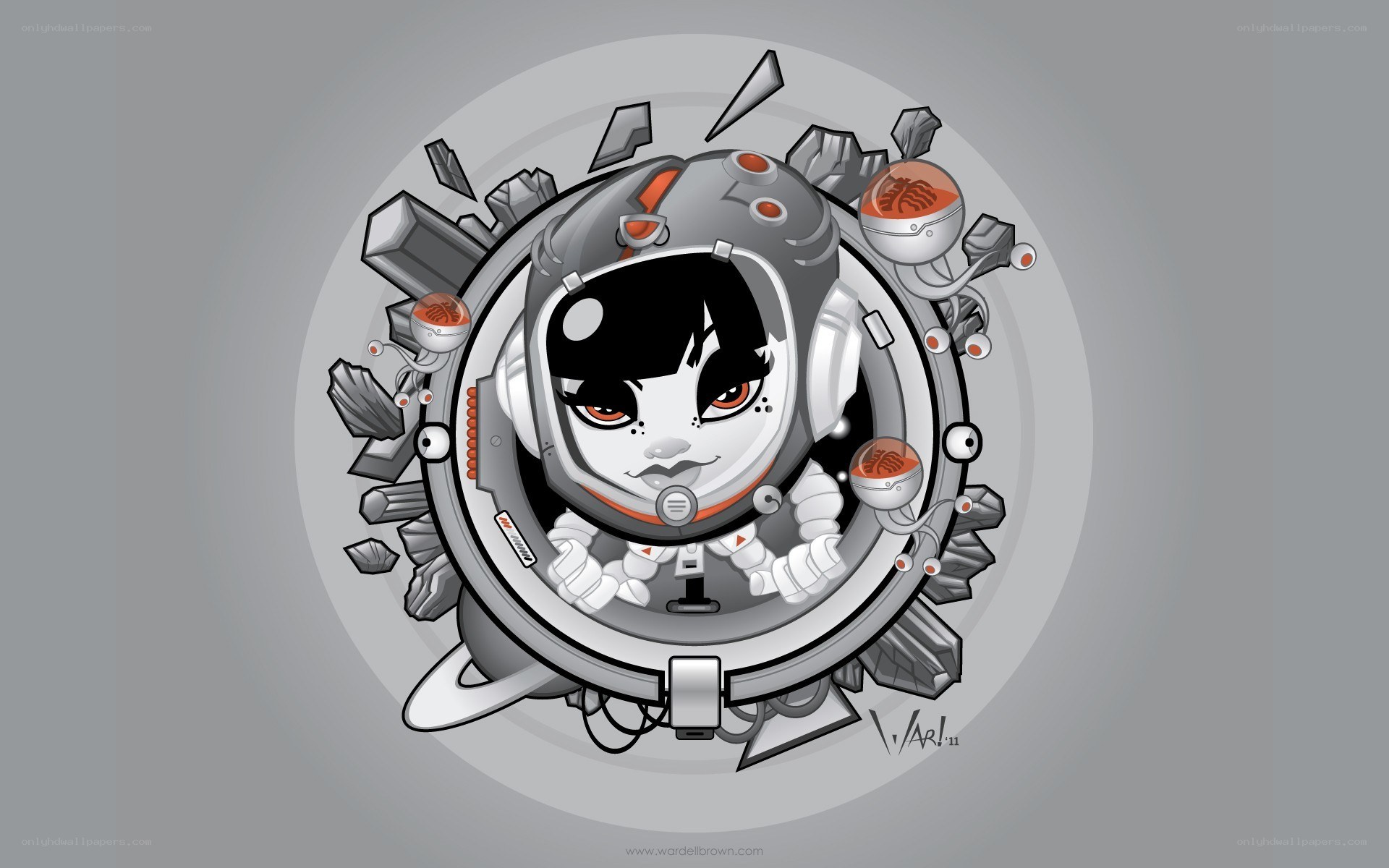 astronaut character illustration