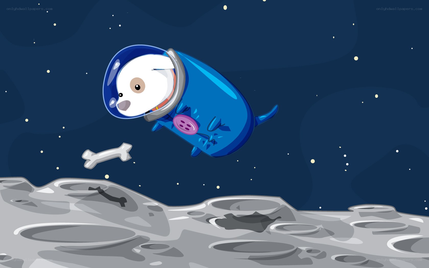 astronaut dog in space