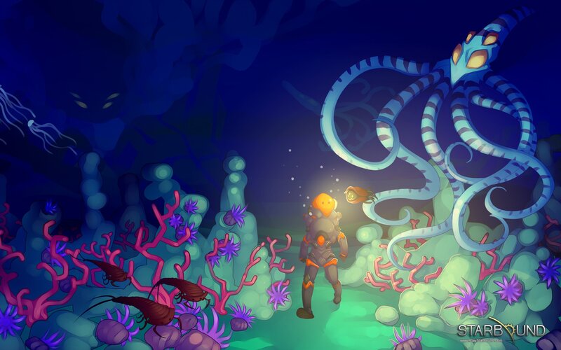 Astronaut Encountering Octopus