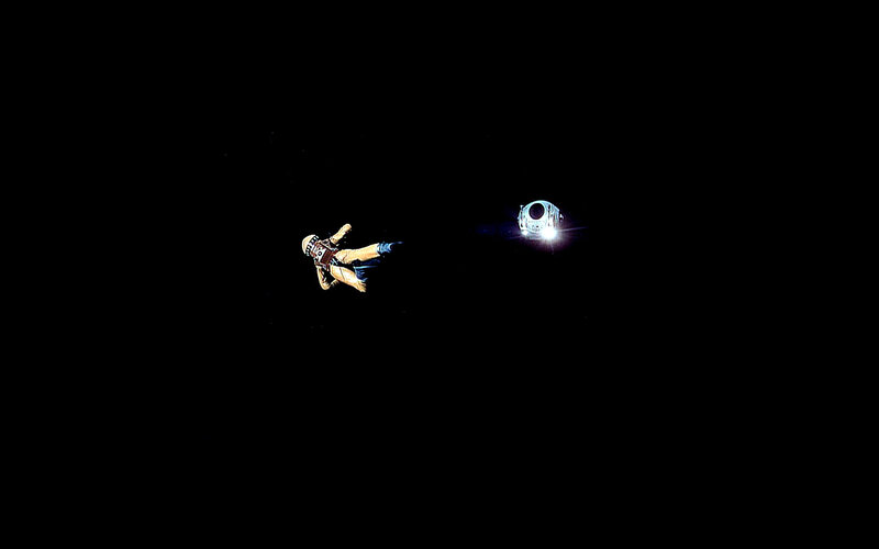 astronaut floating in space