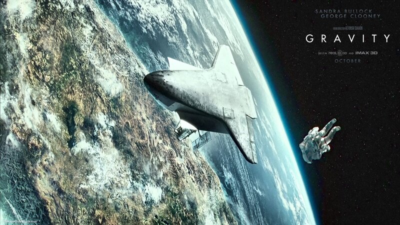 Astronaut Floating in Space — Blue, Dramatic, Digital Art, Space Shuttle