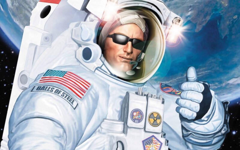 Astronaut giving thumbs up