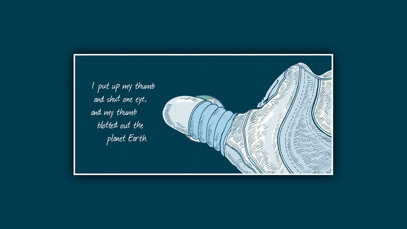 Astronaut Hand in Space