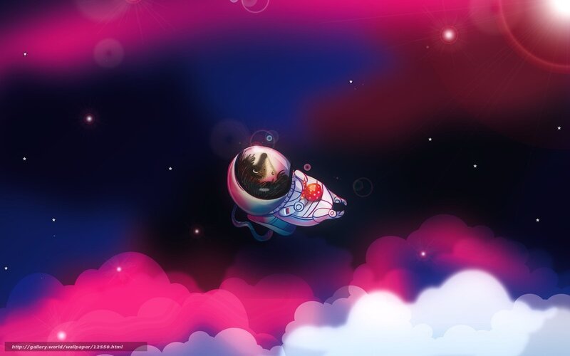 astronaut hedgehog in space