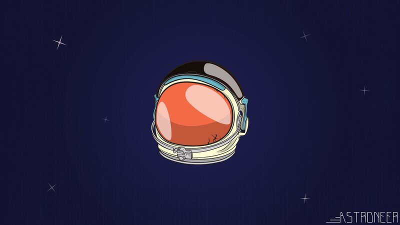 Astronaut Helmet — Blue