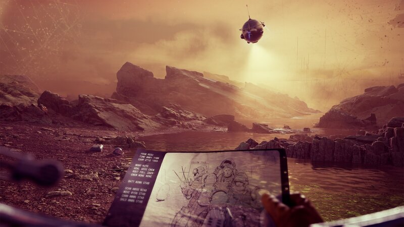 Astronaut Holding Tablet