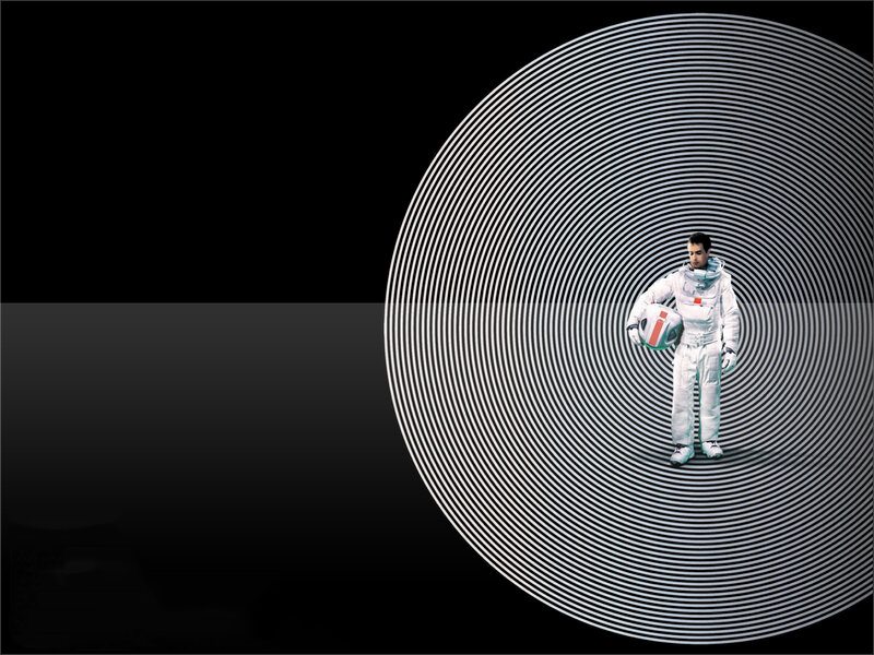 Astronaut in a spiral