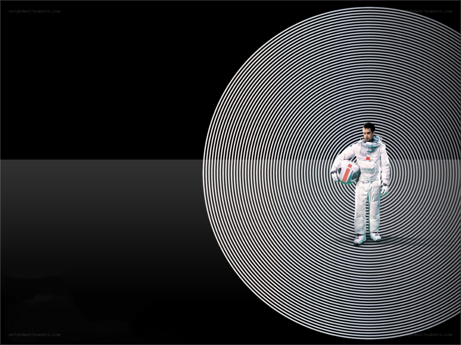 Astronaut in a spiral