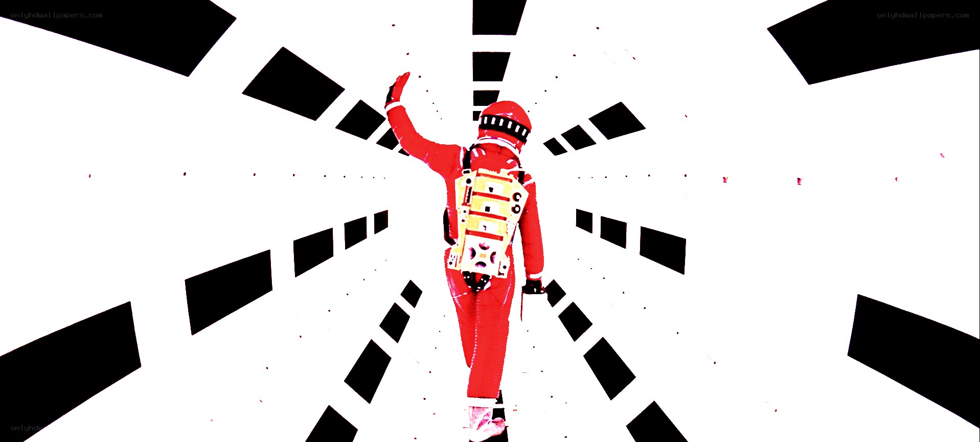 astronaut in a tunnel