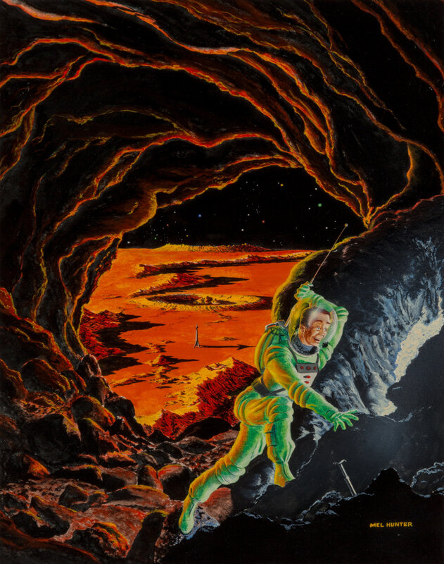 Astronaut in Cave — Green