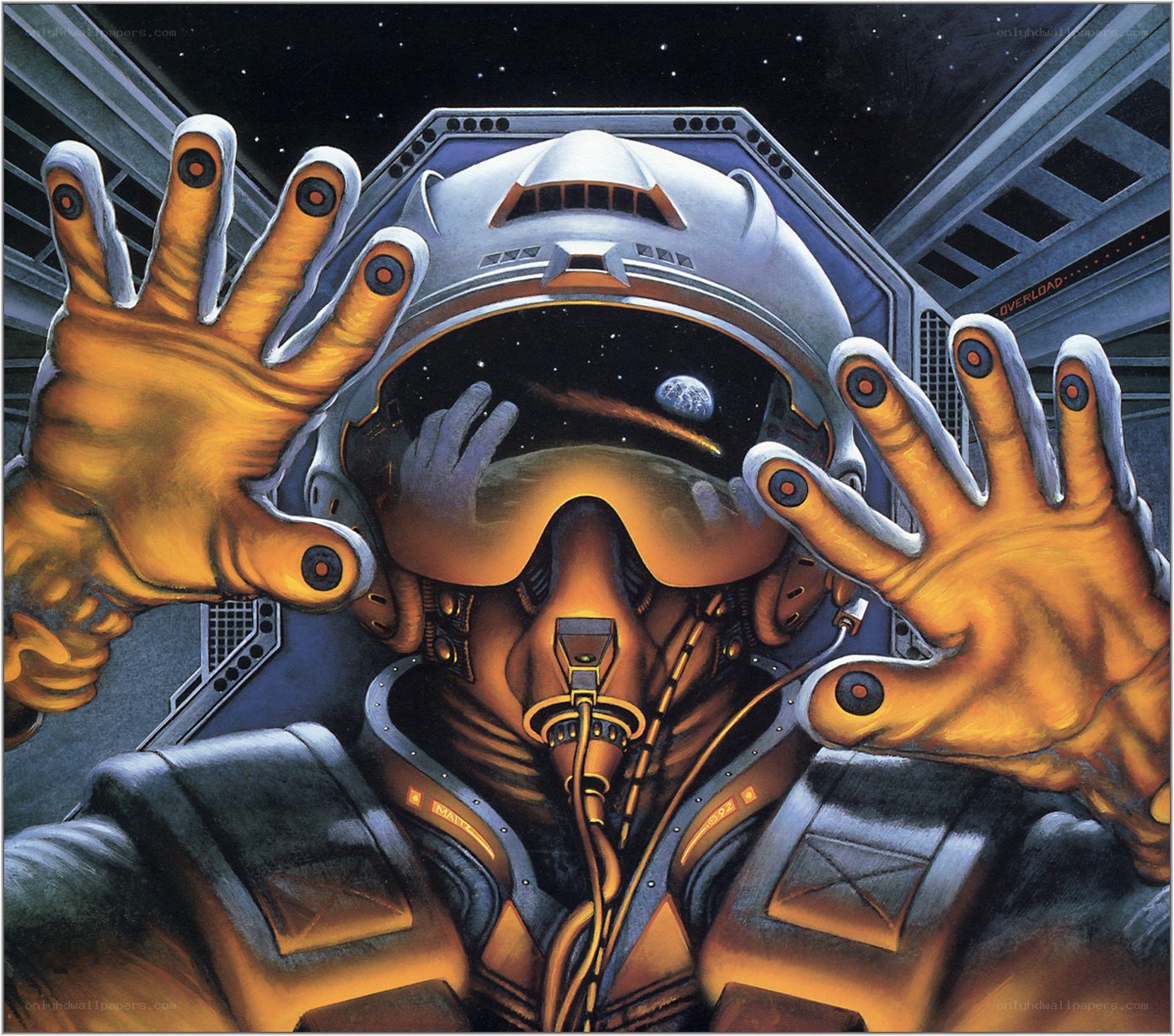 astronaut in cockpit