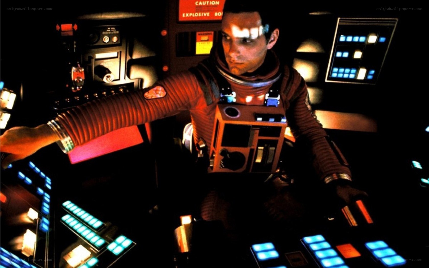 astronaut in cockpit