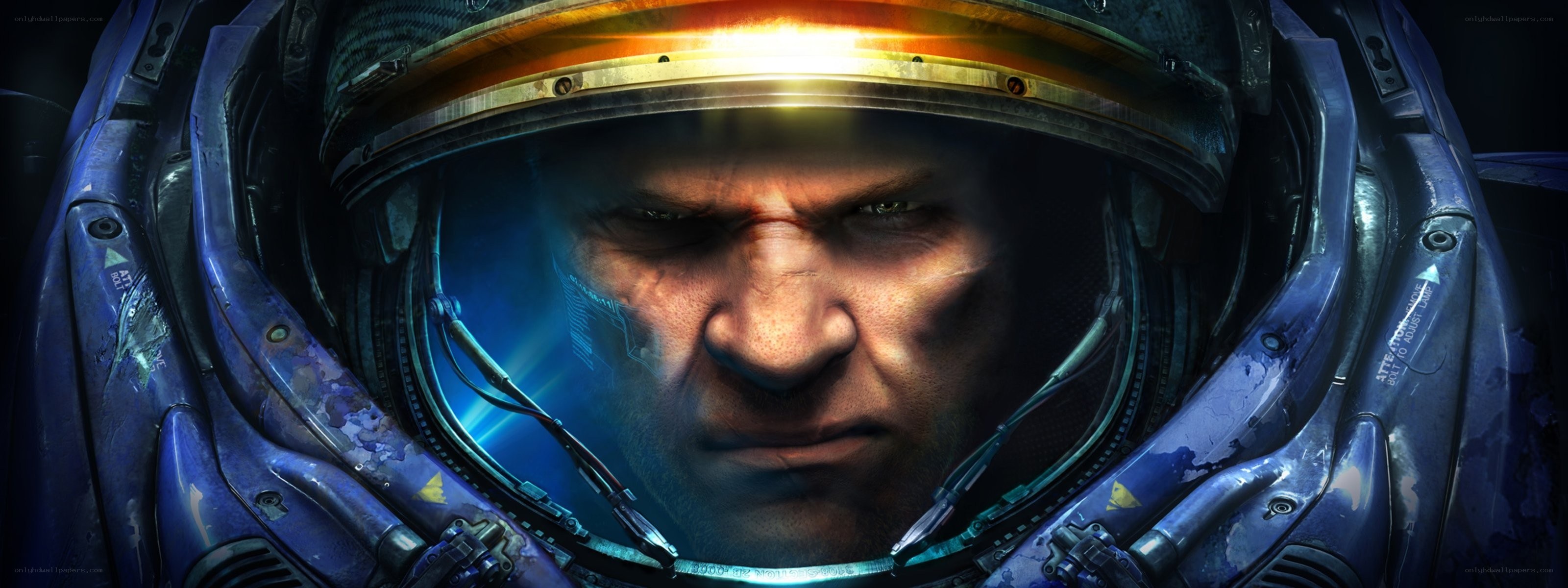 astronaut in damaged helmet