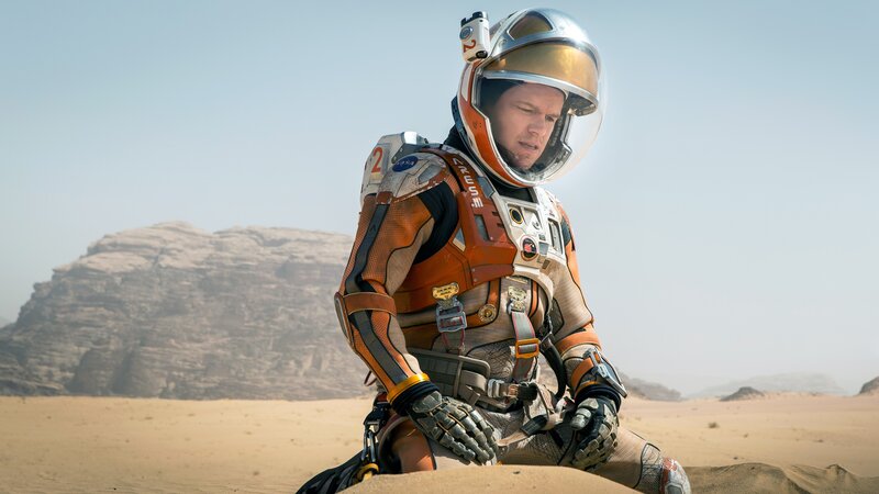 Astronaut in Desert — Orange