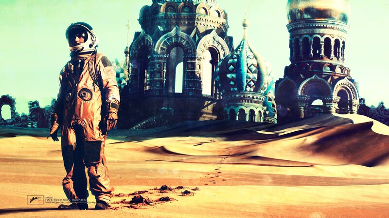 Astronaut in Desert — Yellow