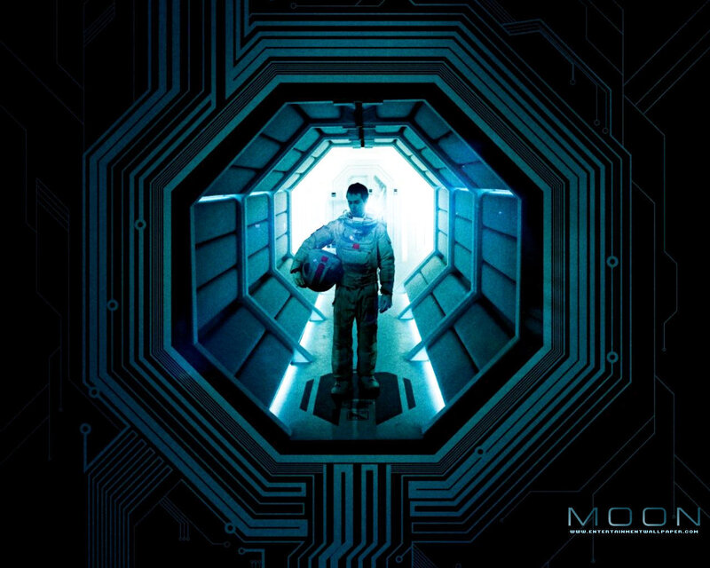 astronaut in futuristic corridor