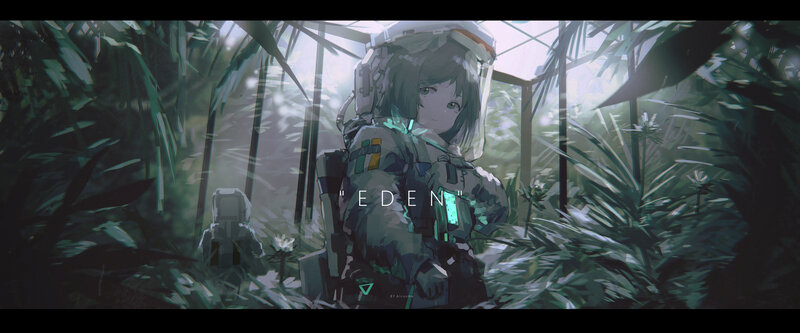 Astronaut in Greenhouse