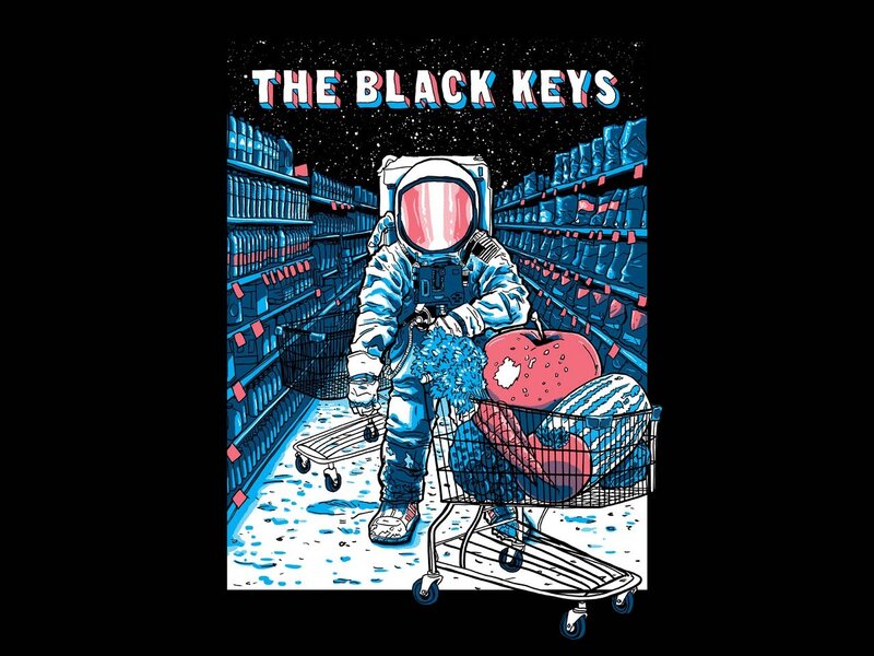 astronaut in grocery store