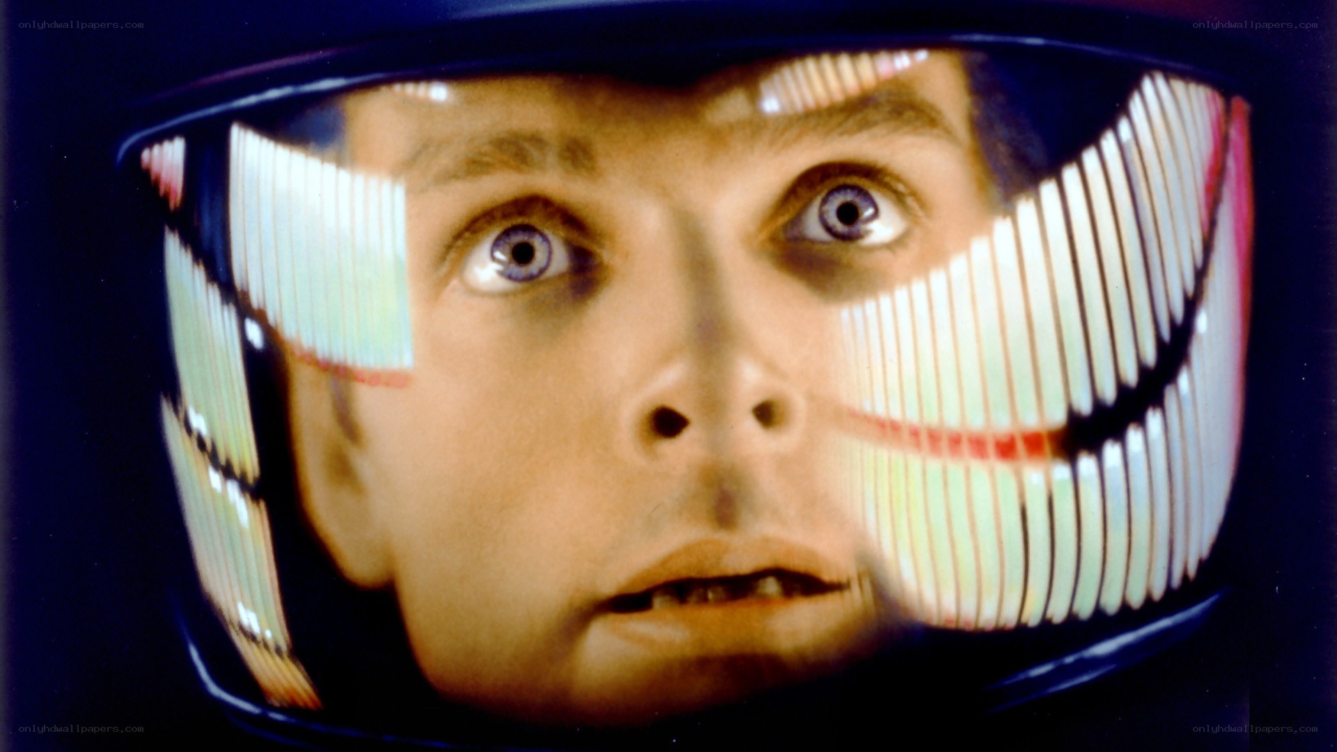 astronaut in helmet close-up