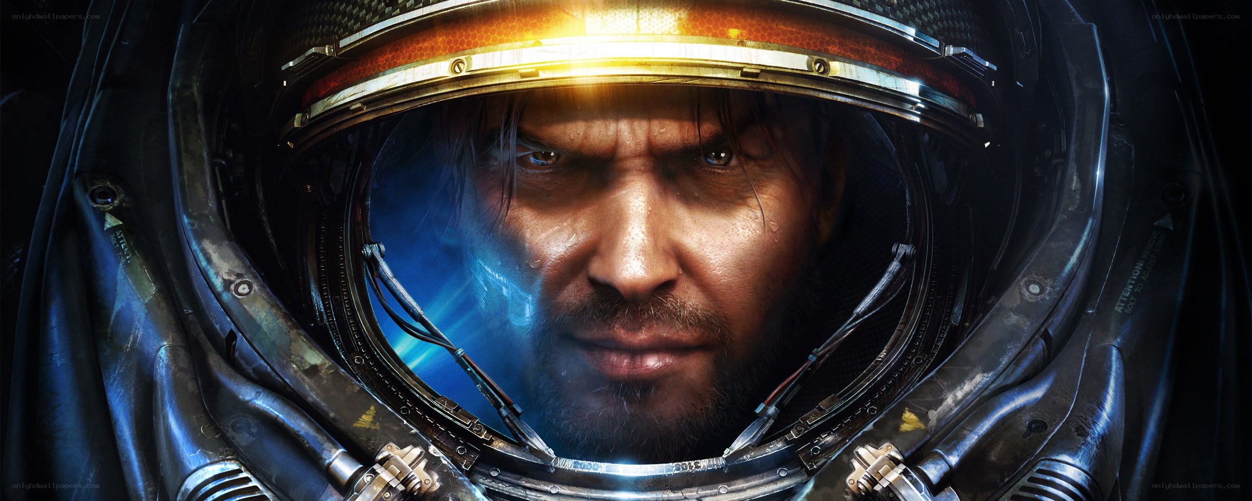 astronaut in helmet close-up