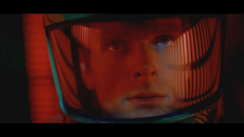 astronaut in helmet close-up