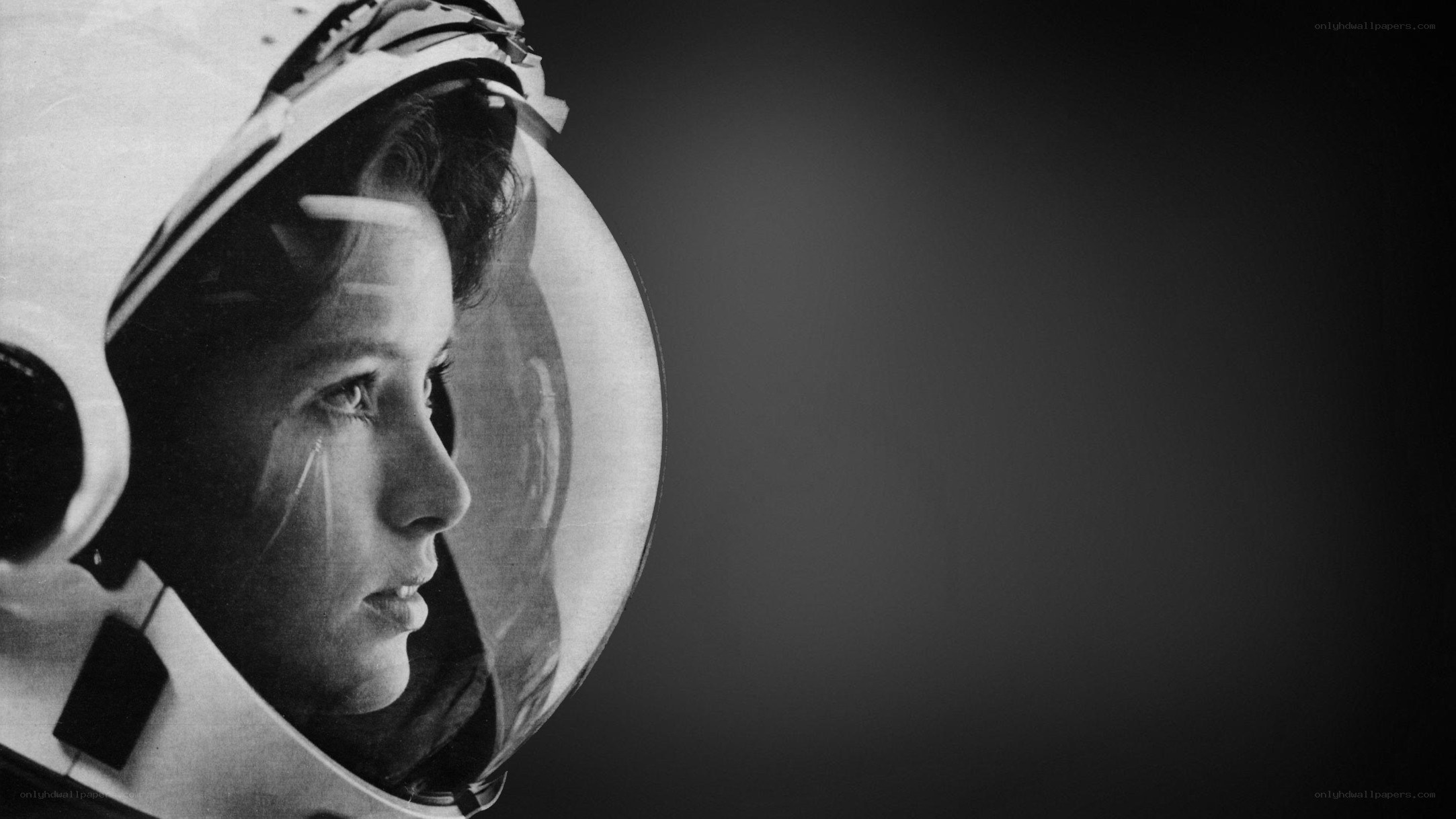 astronaut in helmet profile